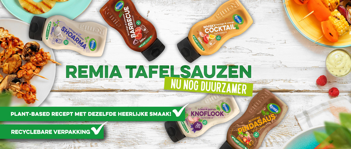 Remia Tafelsauzen: Nu nog duurzamer!